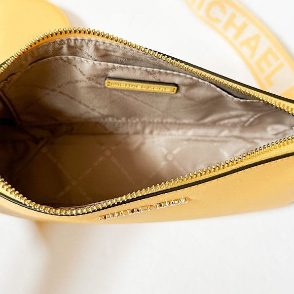 Michael Kors Jet Set Travel Small Crossbody Bag Teach Attached Daffodil - Picture 7 of 13